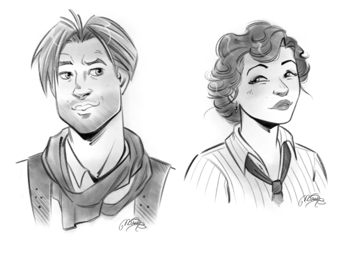  Rick and Evie from the Mummy, commission for @morethan-provincial ;)