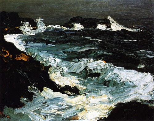 artist-henri: Rough Seas near Lobster Point, 1903, Robert Henri