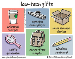 tastefullyoffensive:  Low-tech Gifts (comic