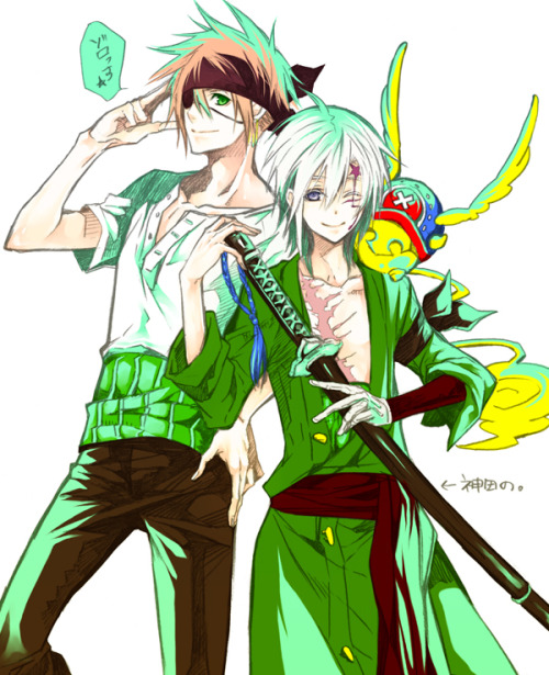 Lavi and Allen (D.Gray-man) http://www.pixiv.net/member.php?id=2886562