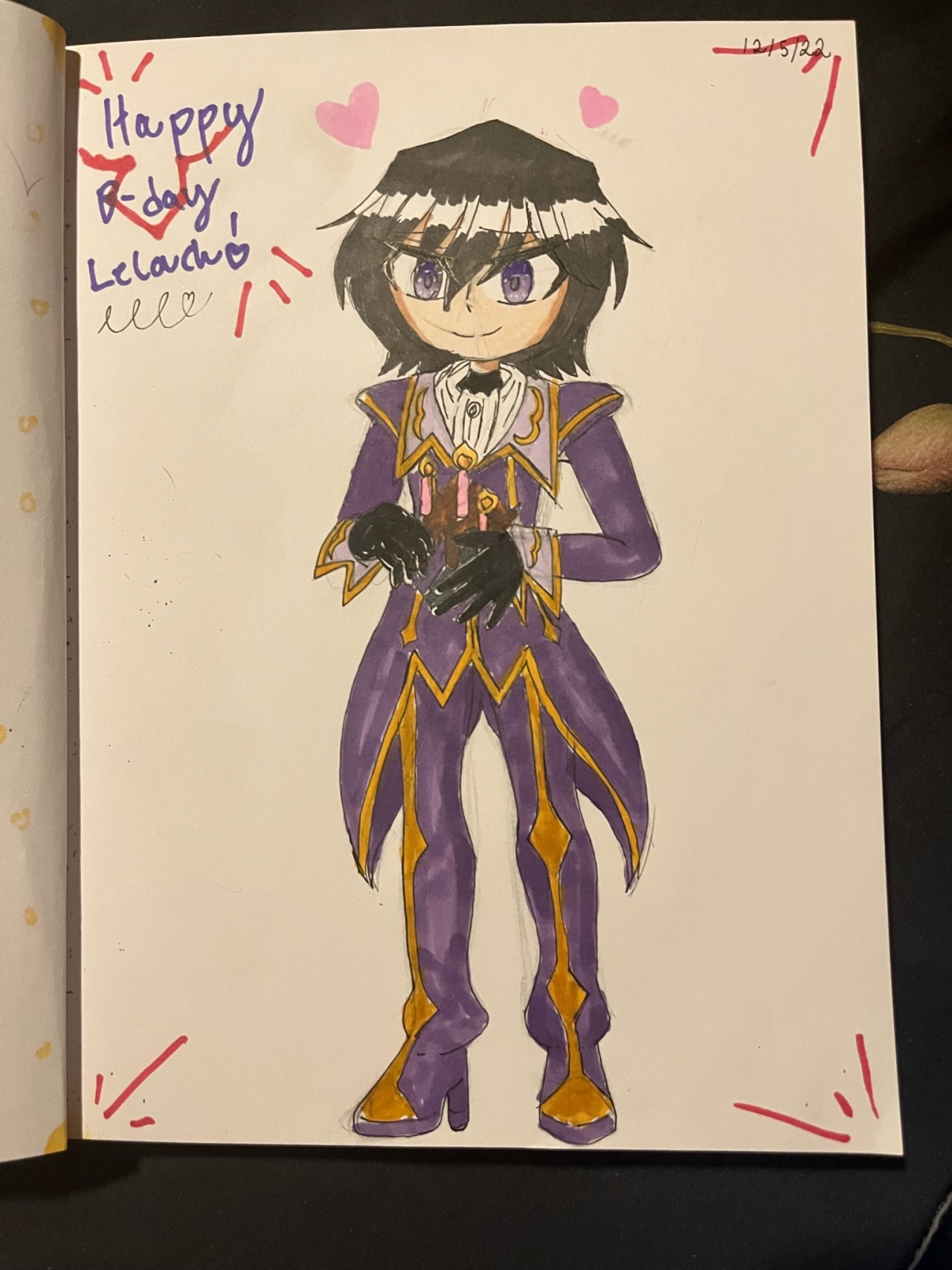 Chibi Lelouch fanart! by @Pastelpancake_Art (aka me!) ❤️👑 : r