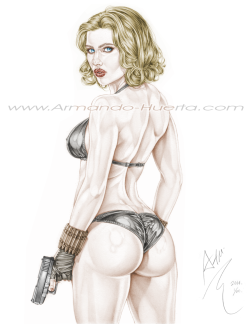 slammerpawg:  drawing of my wife by Armando Huerta