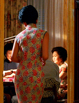 sirrogerdeakins:Maggie Cheung wears a different cheongsam dress in each scene. There were 46 dresses