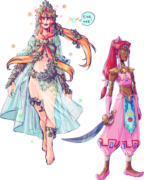 pancakemolybdenum:  please consider i havent figured out how link would fit in but lets be honest, thats not what i care the most about edit: just saying that the gerudo girl is zelda, and not nabooru! since a lot of people have been tagging it as nabooru