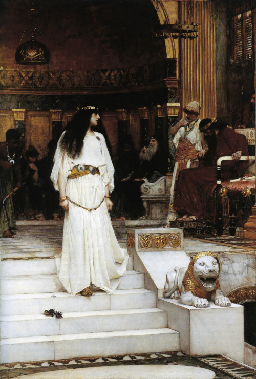 John William Waterhouse - Mariamne Leaving the Judgement Seat of Herod (1887)Forbes Magazine Collect