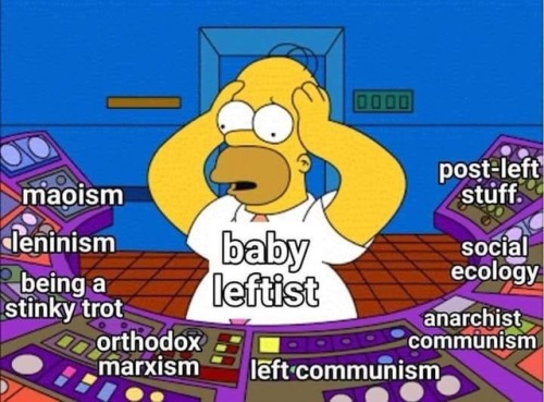 lord-kitschener:funohtrixpointnever:Theres a 3D rotating pyramid above his head that says “posadism”
