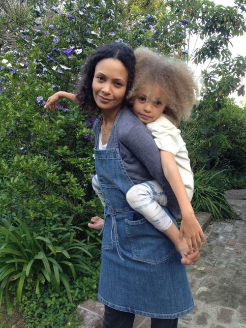 obaaohemaa:THANDIE NEWTON X HER BEAUTIFUL PRINCESS.