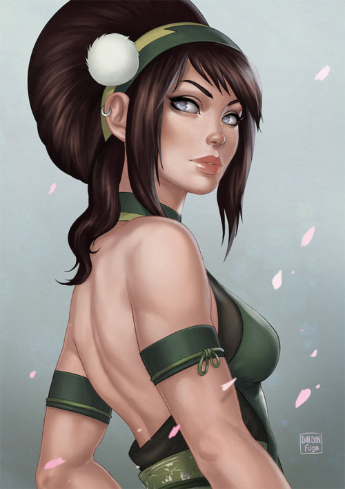 emotionalhooligan: Toph, Azula, and Korra by dandonfuga