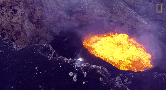 micdotcom:  Watch: These scientists flew a drone into an active volcano — and the