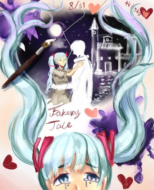 ( This thing is messier than I wanted but) Happy birthday Miku! I love your voice and songs!