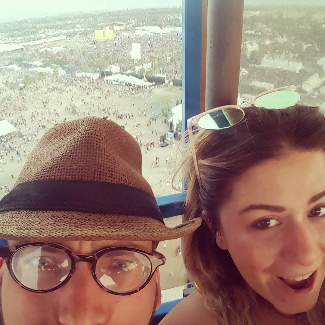 On top of the world with @matthewpawloski &hellip; Riding the Ferris wheel @coachella