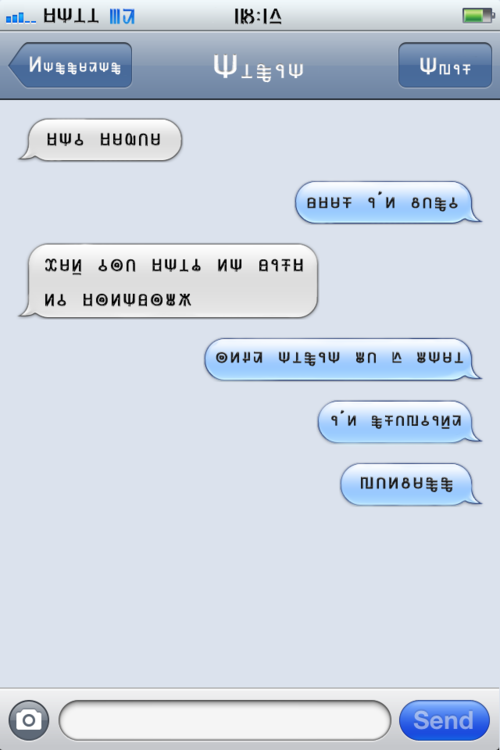 Elsie and Haqua texting