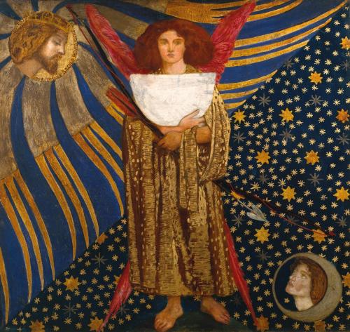 perkwunos:Dante Gabriel Rossetti, Dantis Amor, 1860
