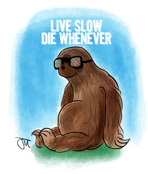 jessemyersart: I drew a sloth for Sketch Dailies! 