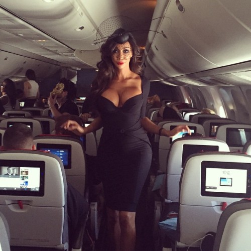 Yasmine Petty Arriving in ‪#‎Vienna‬ for the Life Ball on Austrian Airlines Private Chartered Plane.