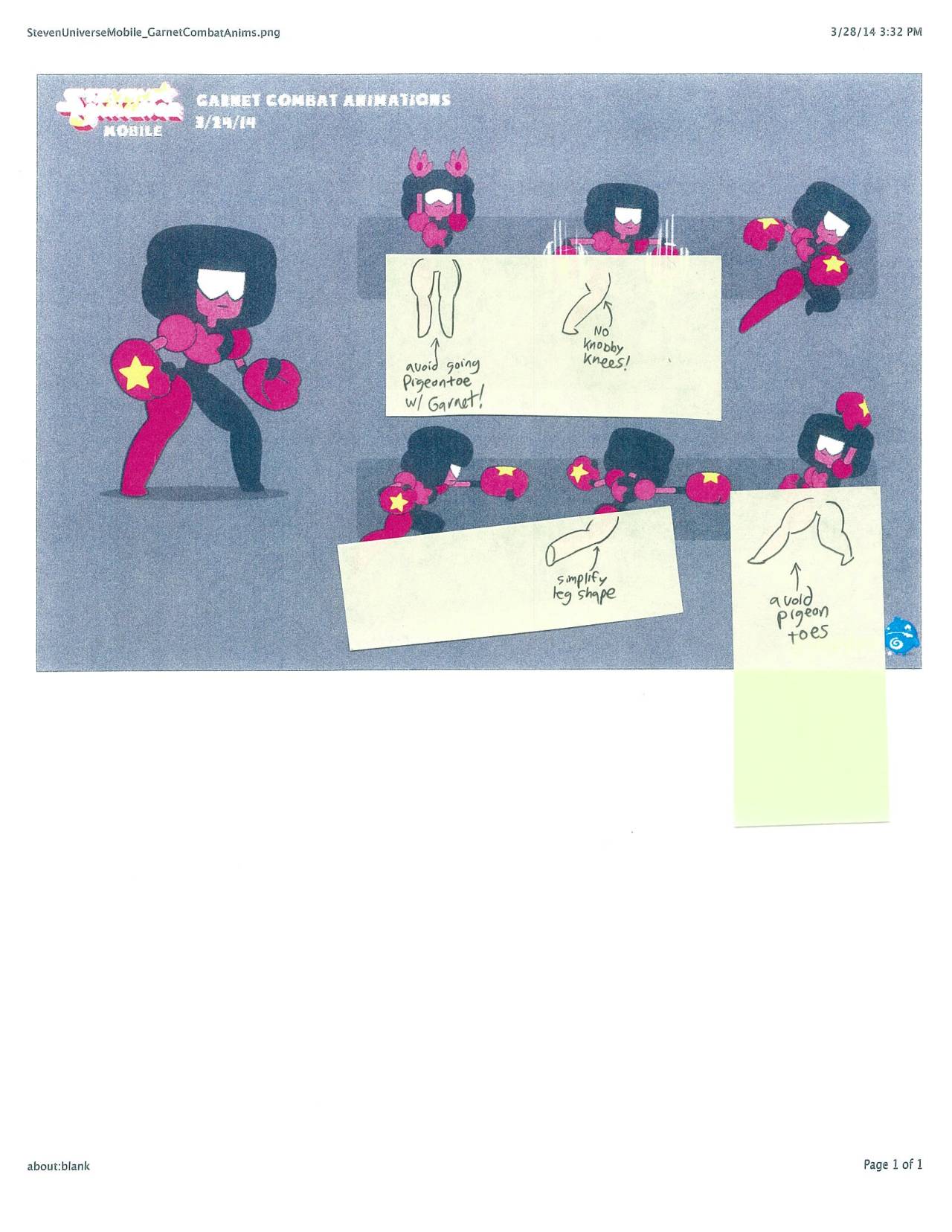 Super Early “Attack The Light” Game design notes by Rebecca Sugar &amp; Ian