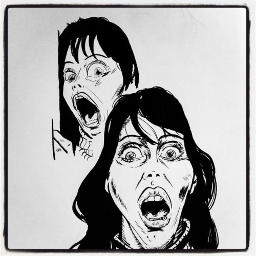 More work on that Shelley Duvall thing. #art #drawing #drawings #sketches #sketchbook #illustration 