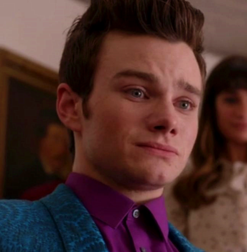 Chris Colfer as Kurt Hummel in Glee.