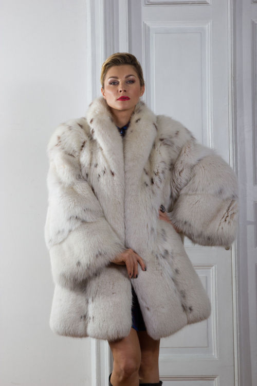 This coat makes me weak in the knees. From Borello Furs.