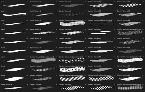 Manga Brush Set For Procreate