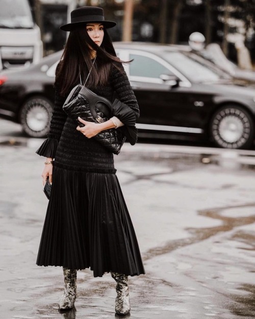 fashion-boots: Yoyo Cao on Instagram, snapped by Karen Woo