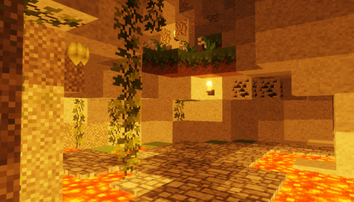 reflektive-craft: Bamboo Jungle Mine in the @yancakemc server! Never thought I’d run into a world ge