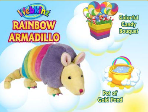 webkinz rainbow armadillo