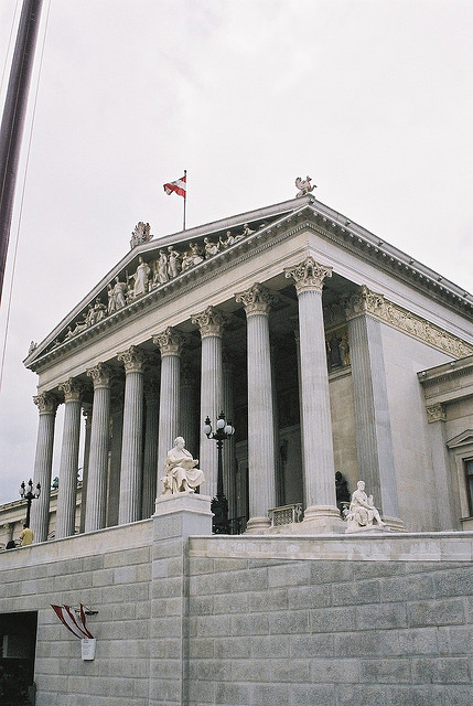 gh0st-ly:  Vienna Parliament by avalonscoldbrains on Flickr.