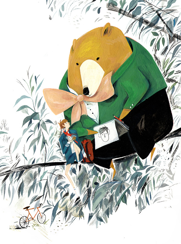 darksilenceinsuburbia:  Jon Lau 2015 Calendar Series Mei Mei   Po 10 out of 12* nature-themed