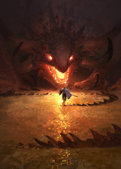 fantasyartwatch:  Dragon Hunting by Zhengyi