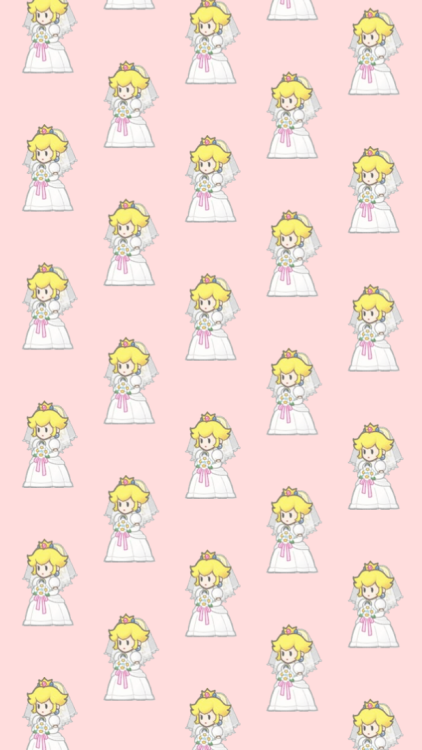 pastel-blaster:Princess Peach in a wedding dress wallpapers for @manamikun