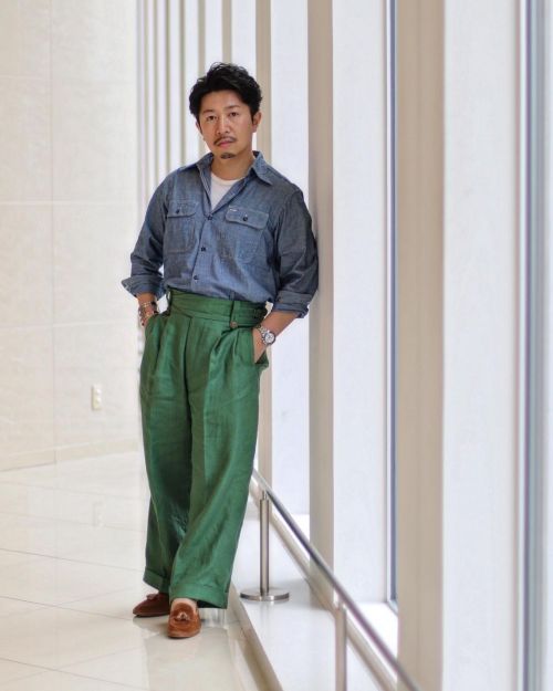 casual style…” ————————————— #gurkha #gurkhatrousers #gurkhapants #グルカパンツ #edwardgreen #edwardgreen1