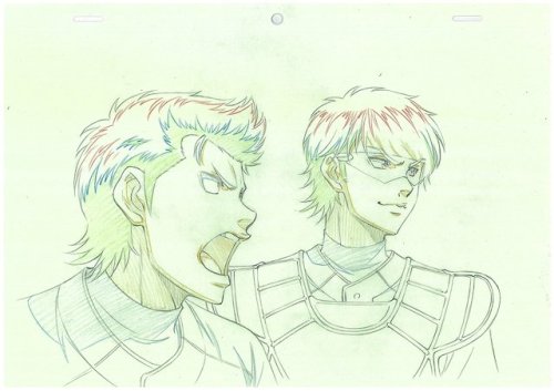 Keyframes by Tasaki Satoshi, chief animation director for Daiya no A. Source: Twitter