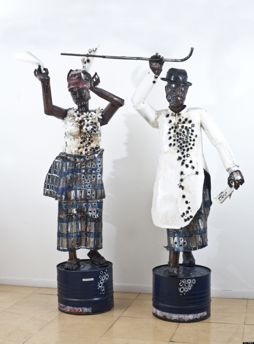 dynamicafrica: Spotting work done by Nigerian master sculpture Sokari Douglas Camp (CBE) isn’t
