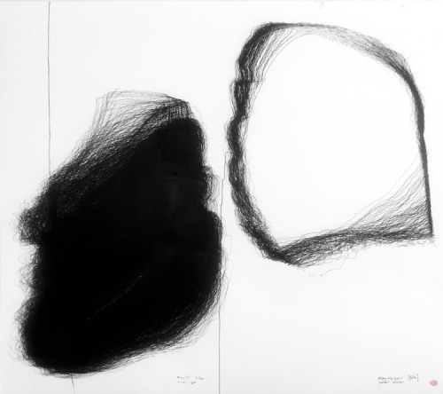 lafilleblanc:  CAMERON ROBBINSWind drawings & Field linesink op paper“…Cameron’s work is based on interaction with natural forces and the elements. He has devised many ways of producing a kind of collaboration between artist and nature using