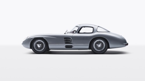  1955 Mercedes-Benz 300 SLR Uhlenhaut Coupé ! The car is one of only two prototype racers developed 