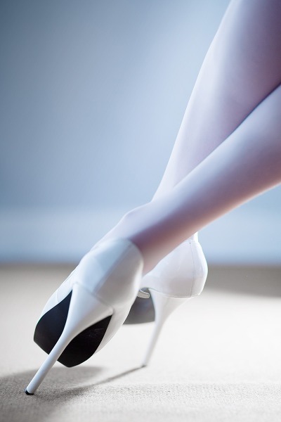 modern-air-travel:  kassendra69:       It’s been a while since I’ve posted about ballet heels. Normally, I strongly prefer ankle boots, but for some reason I like this photo set of white Mary Jane style shoes. I look forward to the very twisted wedding