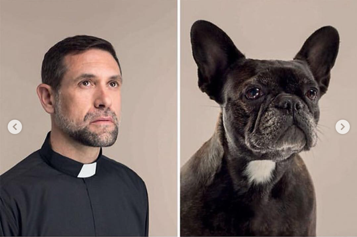 babyanimalgifs: Photographer puts dogs and their owners side by side, and the resemblance