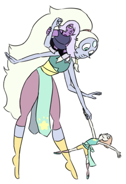 danceofthepetals:gems (and connie) with their