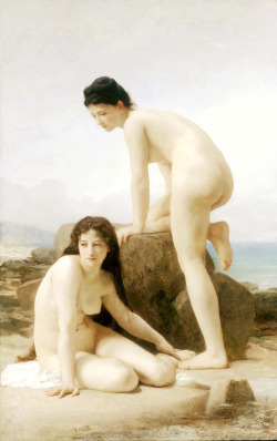 mercuruniverse:  advotiya-raskolnikova:  William Adolphe Bouguereau, The Two Bathers 1884  Flawless and pure as the Parian marble… 