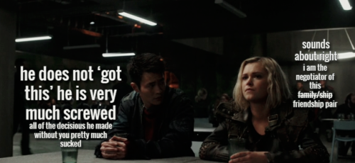 livinladolcevita:the 100 meets interpretation of recap pt4