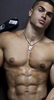 barrypexsblog: Raciel. Juiced Puffy Gyno Tits & Saucer-sized Areolas.