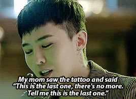 jiyongkun:    When jiyong’s mom found out that her son is getting another tattoo