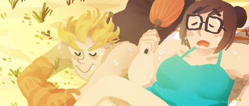 laughingbear:oops, a few more junkrat and mei things…!trying to get back into speedpainting again to