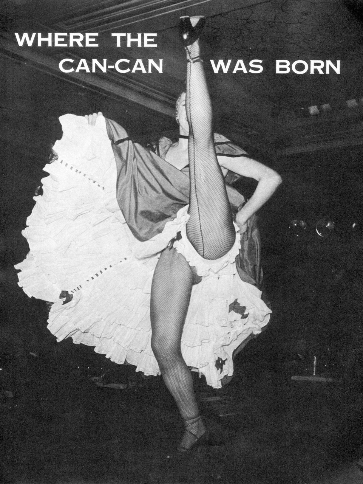 gameraboy:  Can-Can dancer, Moulin Rouge, 1956 