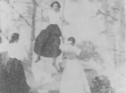 Girl on swing  1902