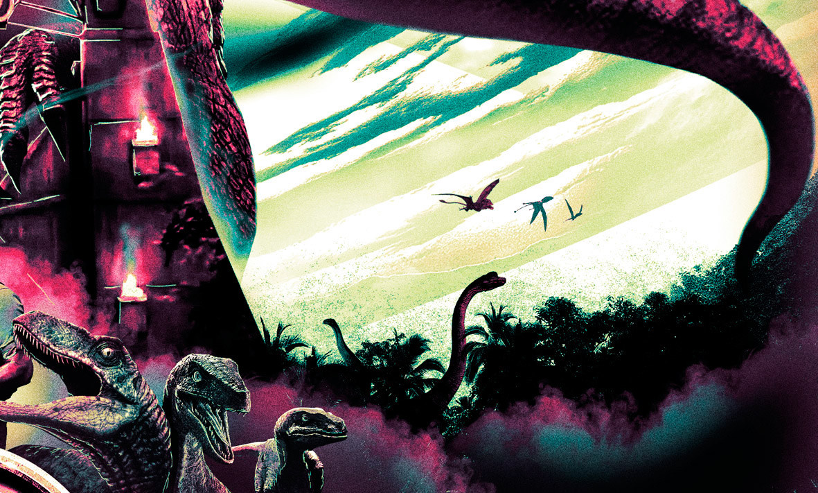 pixalry:  Jurassic World Poster - Created by Scott Woolston