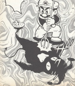 suppermariobroth:Mario exorcises a demon from Baby Luigi’s body in a Wario’s Woods manga.