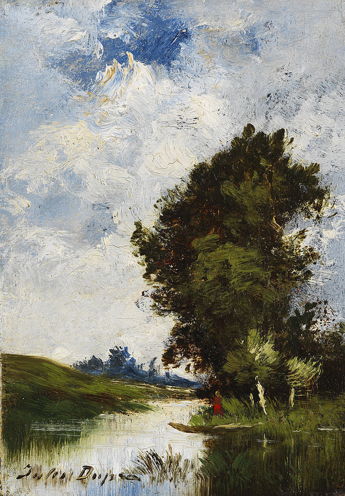 artishardgr:Jules Dupre - Small Floodplain Jules Dupré (1811-1889), Small Floodplain