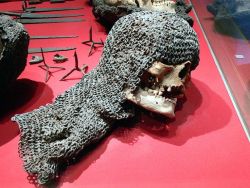 irisharchaeology:  A chain-mailed skull found